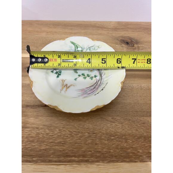 Vintage Grace Warren "Lily of the Valley" Tea Cup Saucer Hand Painted w/ Gold - Picture 6 of 6